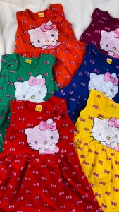 Dress Hello Kitty Anak Perempuan Lucu