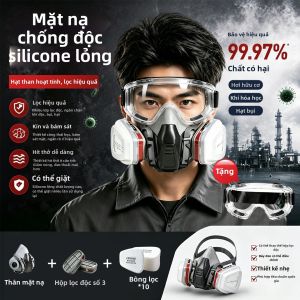 Mặt Nạ Phun Sương Toàn Mặt Chống Formaldehyde và Khí Hóa Chất Nguy Hiểm