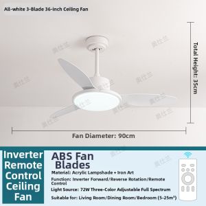 AOSHILAN | Vintage Living American Style Ceiling Fan Light