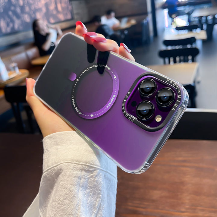 Kisscase Mờ Dần Dần Magsafe Ốp điện thoại cho Iphone 15 Pro Max 14 Cộng ...
