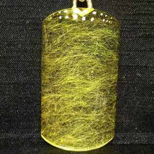 A pure natural golden hair crystal pendant shining with golden light with a transparent crystal structure and an extremely beautiful cats eye effect. Wearing it can attract wealth ward off evil spirits ensure safety and protect against bad people.