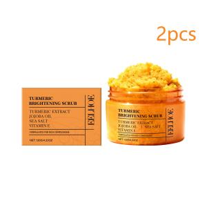 EELHOE | EELHOE Turmeric Scrub to Remove Dark Spots Remove Dead Skin Brightening Deep Cleaning Exfoliator Sea Salt Smooth Body Scrub 120g