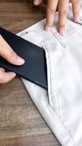 ERACOZ Celana Chino Panjang Pria Combed Stretch Skinny Fit Big Size Jumbo Cream