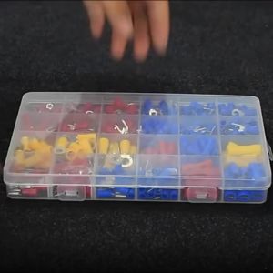 280PCS Cold Pressed Terminal Kit Includes Male Female Insulated Terminals Fork and Ring Terminals Insulation Sleeves