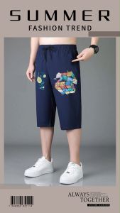 #กางเกงขา 4 ส่วน สำหรับผู้ชาย+ราคาพิเศษ=เกิบเงินปลายทาง  สกรีนลายแนวสตรีทเท่ๆ ผ้านิ่ม ใส่สบาย ลายสกรีนคมชัด