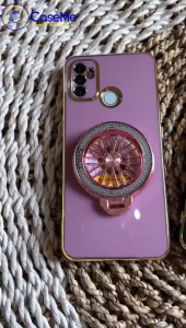 Case Vivo Y29 Soft Case Stand Holder Ring Fun Silicone Luxury Plating