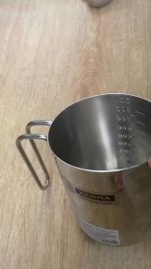 Ca Đong inox Thể Tích Zebra 800ml SuS 304 Ca Đong Thể Tích Inox 304 Zebra Có Vạch Chia 800ml Nhập Khẩu Thái Lan