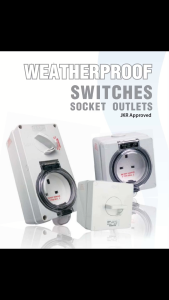 ERA SIRIM & JKR proof  Weatherproof Switch IP66 Outdoor Isolator Switches Heavy Duty Safety Socket