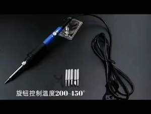 220V 60W Durable Stainless Steel Electric Welding Soldering Iron Set Temperature Adjustable