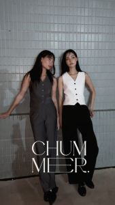 39 กางเกงขายาว CHUMMER เฉพาะกางเกง ทรงกระบอก เอวสูง (After Office Hours)