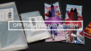 VSPH 100pcs OPP Transparent Plastic Bag with Adhesive