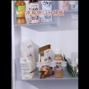 Refrigerator Drawer Divider 4 pcs Plastic for Cabinet No Warranty