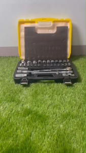 LANLONG ชุดบล็อกประแจ ชุดเครื่องมือช่าง ชุดบล็อก 32 ชิ้น CR-V แท้ ขนาด 1/2 (4หุน) มาตรฐาน ISO