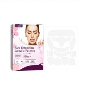 Eelhoe Facial Smooth Anti-wrinkle Patches Face Forehead Neck Eye Wrinkle Line Removal Sticker Pads Cheek Frown Chin Lifting Firming Paste Anti Aging Fade Fine Lines Sagging Skin Lift Up Tapes（12patches/box）
