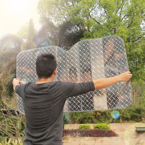 Car Sun Protection Heat Insulation Sunshade Car Sunshade Heat Blocking Cloth Front Windshield Glass Shield Cloth Laser Sun Shield