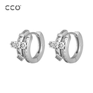 cco | Punk Style Design Earrings Silver