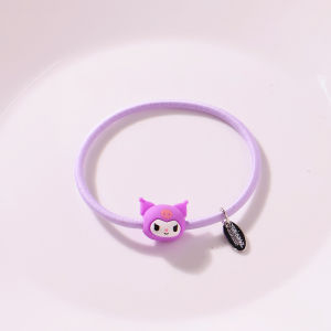 Sanrio 3D Hair Ties Kawaii Cartoon Cinnamon Dog Universal Style Sweet Girl Heart Hair Bands Fashionable Hair Accessories