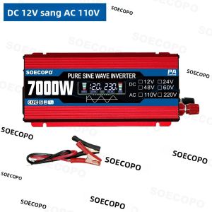 Biến Tần Sóng Sin Thuần Túy 7000W 12/24/48/60V Sang 110V/220V Tương Thích Năng Lượng Mặt Trời Cho Nhà Ở Cắm Trại - Hệ Thống Năng Lượng Mặt Trời Của Soecopo
