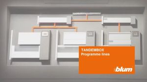 BLUM TANDEMBOX Standard Drawer RUNNER ONLY (For TBX S1 TBX S2 TBX S3 TBX S4 TBX i3 TBX i4 TBX i5 TBX i6)