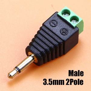3.5mm 2.5mm 2/3/4 Pole Male Female Socket To Solderless Screw Terminal Adapter Plug Mono Stereo Headphone Audio Jack Connector