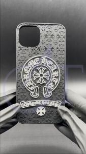 Case Iphone 3D Softcase Casing Hearts Black 11 12 13 14 Pro Max 7Plus XR X XS MAX 7 8 Plus Anti Crack Pattern