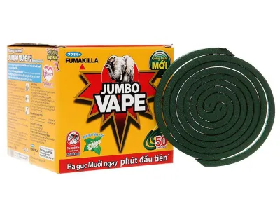 Nhang muỗi Jumbo hương hoa lài hộp 50 khoanh