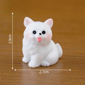 Micro Landscape Creative Cute White Dog Golden Retriever Corgi Shiba Inu Doll Decorations Car Desktop Mini Small Ornaments
