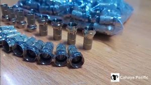 Jek Konektor TV F drat - TV drat - ANTENA TV besi Menghubungkan kabel antena ke Receiver Parabola Koneksi CCTV Kabel Antenna LNBF