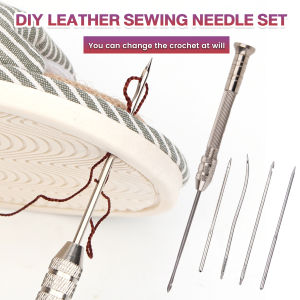 Digeo Multifunctional DIY Leather Sewing Awl Set For Shoes Repair/Replaceable Needle