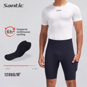 Santic | Breathable Cycling Bib Shorts with Dual Arrow Seat Pad