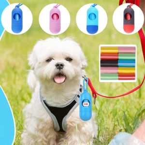 Pet Poop Bag Capsule Dog Waste Dispenser Portable Pet Dog Garbage Clean Up Bags Pet Cleaning