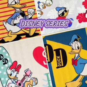 Disney Donald Duck Official Merchandise keset 40 cm x 60 cm anak anak motif kartun karakter bulu alas lantai depan pintu masuk dapur kitchen mat anti slip - NMs