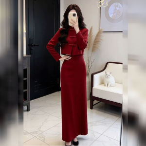 DANTING | Chinese Style Red Bridal Outfit Set