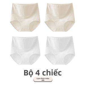 Quần lót nữ MiiOW vải cotton lưng cao kháng khuẩn cỡ lớn