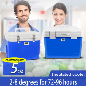 Insulation Box Refrigerated Box Car Portable Outdoor Breastmilk Storage Breast Milk Ice Cube Fish Storage Cooler Box Fishing Fresh-Keeping Household Medical Kit