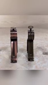 ZEO Curtain Rod Brackets Rod Holders for 28mm Rod Silver/Gold Color Premium Iron Drapery Rod Bracket for Walls