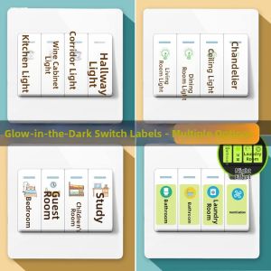 Luminous Self-Adhesive Switch Label Home Decor Stickers