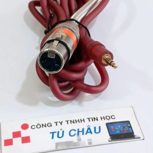 Dây Canon ra 3.5 ly dài 1.5m / 2.2m (Chuẩn Canon Cái ra 3.5 ly Đực / 3.5 ly - 3 điểm cực)