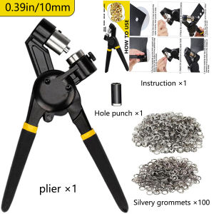 Grommet Tool Heavy Duty Grommets Tool  Eyelets and Grommets for Tarps Fabric Rings Leather Tents Vinyl Canvas and so on