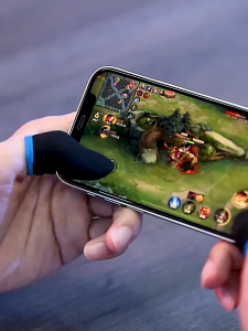 2pcs Fingertips For Game PUBG Mobile Anti Slip Finger Glove Game Controller Finger Sleeve For Touch Screen Mobile Gaming