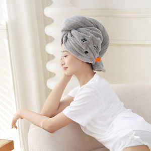 Mũ Thấm Nước Dày Kiểu Nhật Bản Nhanh Khô Không Rụng Lông Không Cần Phồng Cho Tóc Dài Mũ Tắm Thấm Hút Nhanh