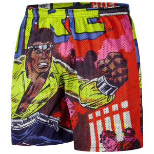 Hot Toys | Yellow Luke Cage Hero for Hire Retro Shorts Cartoon Basketball Shorts Breathable Quick-Drying Comfortable Children Sports Shorts