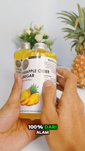 ELANOVA CUKA NANAS 500 ML ORIGINAL WITH MOTHER / CUKA NANAS ORGANIK MURNI TANPA CAMPURAN