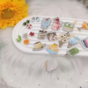 Mini Summer Beach Embroidery Patches Self Adhesive Ice Drink Dessert Iron On Patches For Clothes Hats Backpack Cute Cartoon