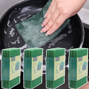 10PCS Powerful Cleaning Cloth Double-Sided Kitchen Green Dishwashing Cloth Sink Scouring Pad Household Multifunctional Cloth Cleaning Tool
