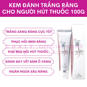 Kem đánh trắng răng Apagard Smokin cho người hút thuốc 100g Nhật Bản