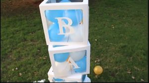 30cm Alphabet Name Transparent Birthday Balloon Box Letter A-Z Baby Shower Boy Girl First Birthday Balloon Boxes For Party Decorations box letter for decoration