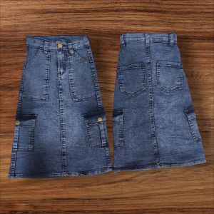 Skirt kargo 6 poket saiz 2 hingga 12 tahun
