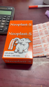 BĂNG CÁ NHÂN CON VOI NEOPLAST-S HỘP 100 MIẾNG DÁN KÍCH THƯỚC 19mm x 60 mm