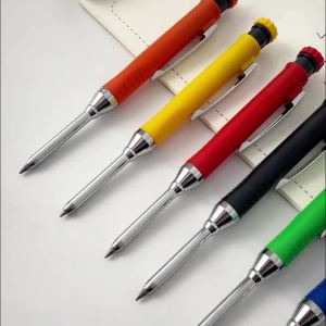 MROOFUL | Bộ Bút Chì Chuyên Dụng Cho Thợ Mộc Với Ruột Chì 2.8mm Đánh Dấu Lỗ Sâu Chì 2B Dụng Cụ Vẽ Kỹ Thuật Cho Thợ Mộc
